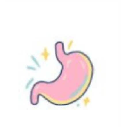 胃のイラストのシール