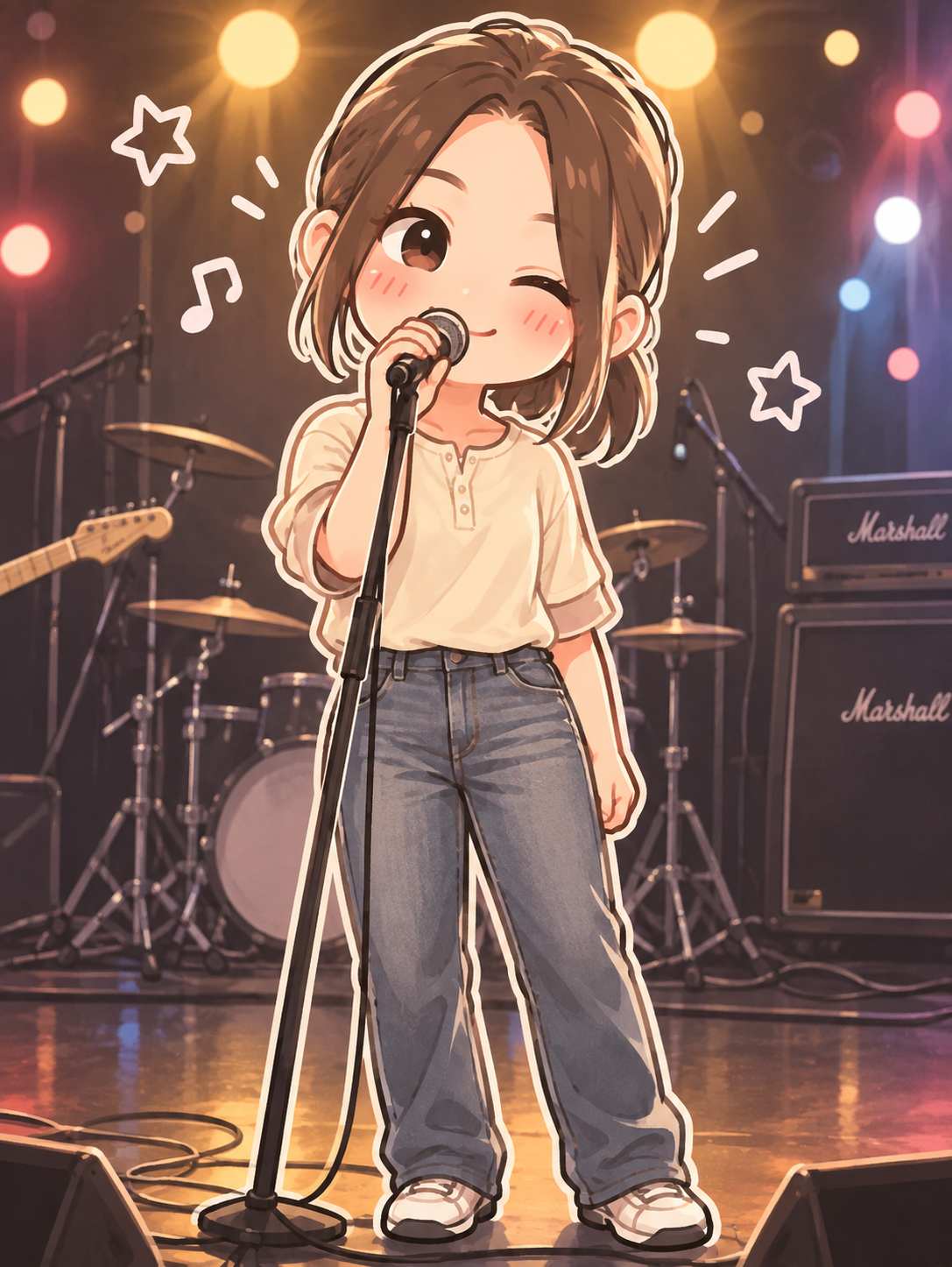 大橋優空さんのステージイラスト